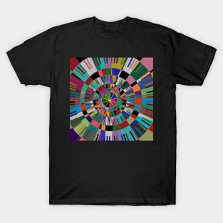 Psychedelic Piano Keyboard Geometric T-Shirt